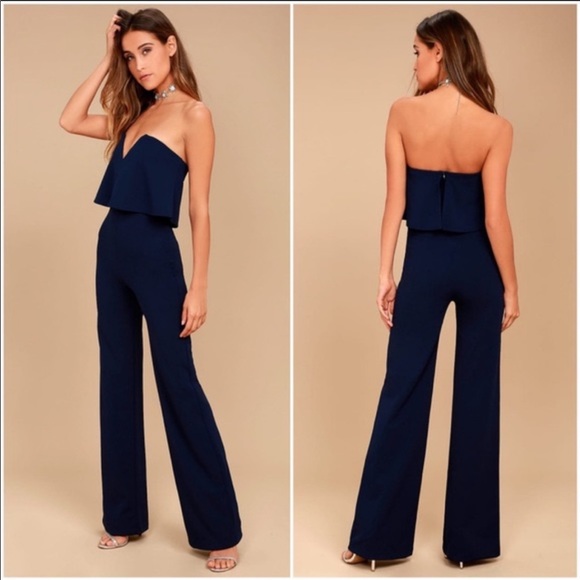 Lulus strapless jumpsuit Clearance
